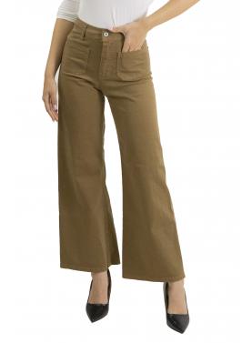 Pantaloni wide leg con tasche Please 